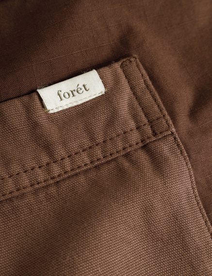 forét Amble Overshirt — Brown