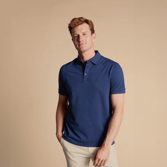 Charles Tyrwhitt Pique Polo — Royal Blue