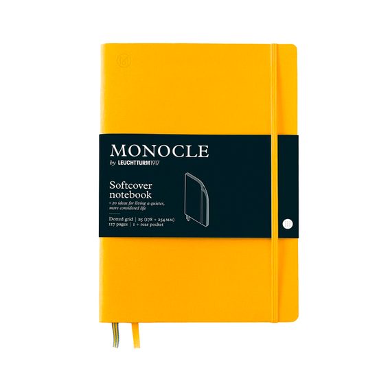 Carnet mediu MONOCLE by LEUCHTTURM1917 Paperback Softcover Notebook - B6+, copertă moale, punctat, 117 pagini