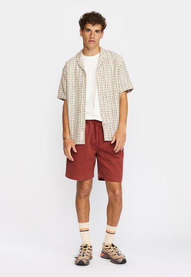 Revolution Short-Sleeved Cuban Shirt — Offwhite