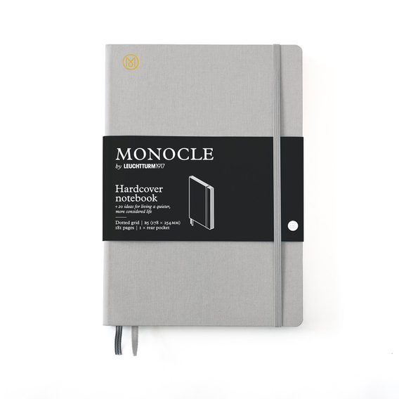 Carnet mediu MONOCLE by LEUCHTTURM1917 Paperback Hardcover Notebook - B6+, copertă moale, punctat, 181 pagini