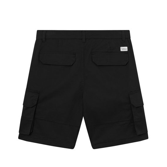 Pantaloni scurți sport din bumbac organic Knowledge Cotton Apparel — Black Jet