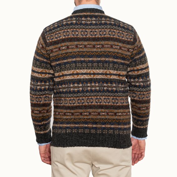 Jamieson's Fair Isle Jumper — Navy