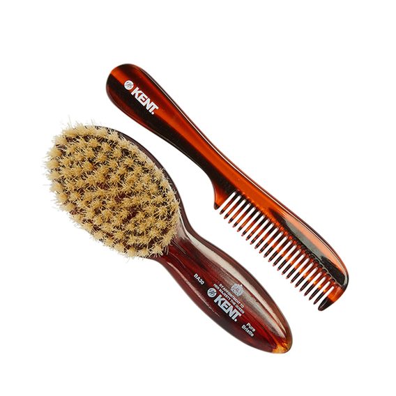 Kent BA30 — Tortoiseshell Effect Soft Bristle Baby Brush