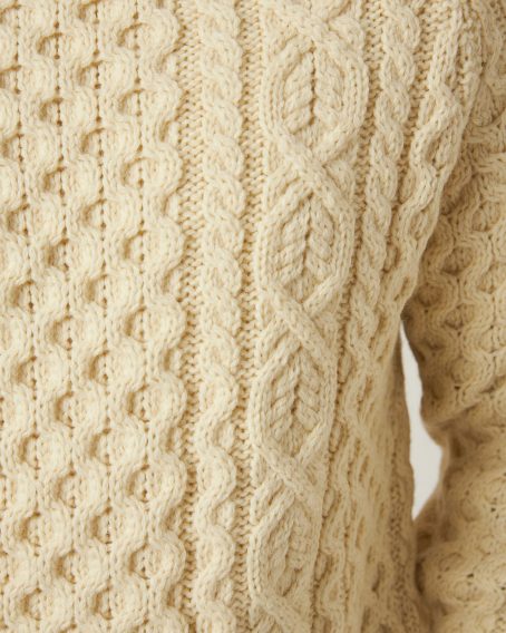 Peregrine Hudson Aran Jumper — Ecru