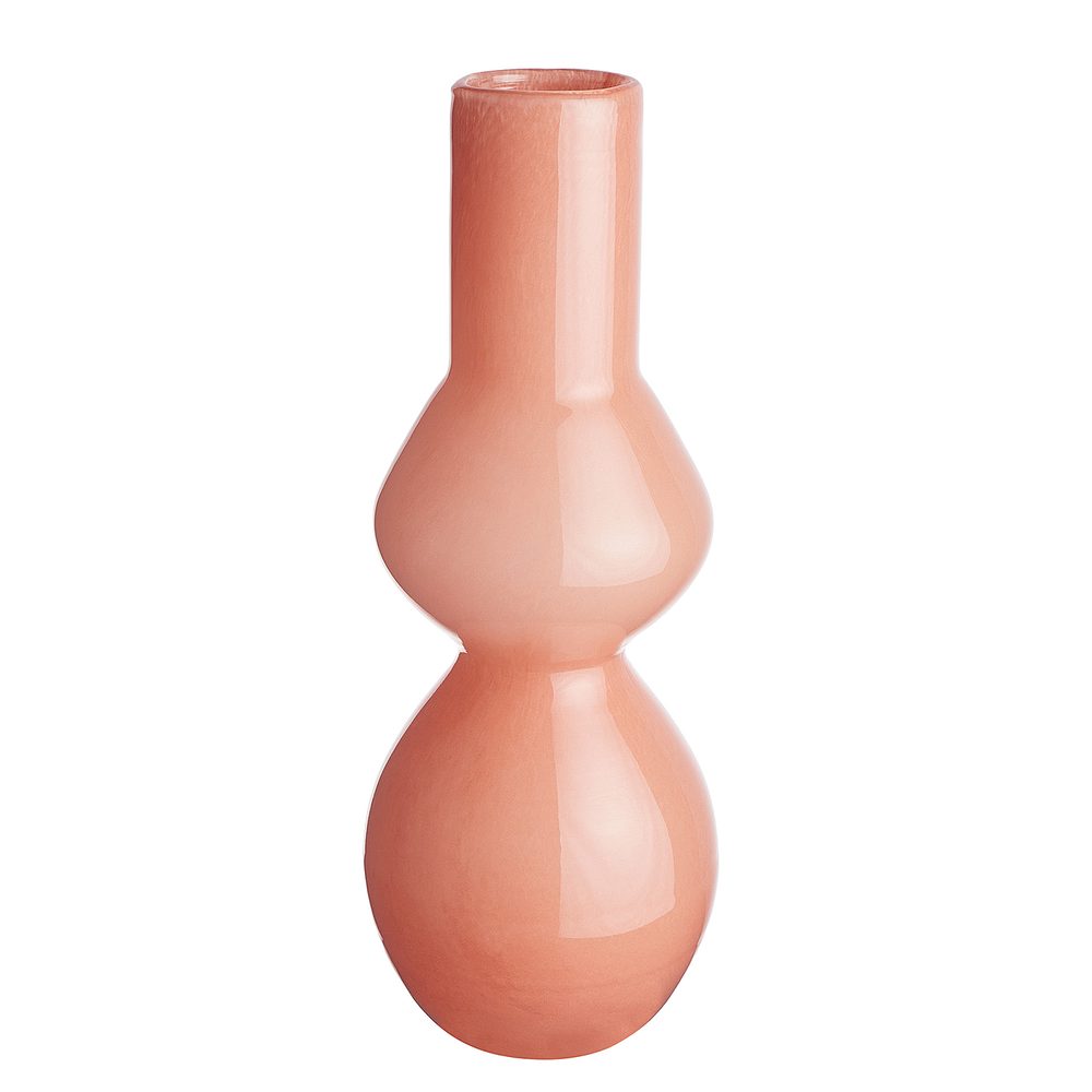CANDY Sklenená váza 33 cm - oranžová