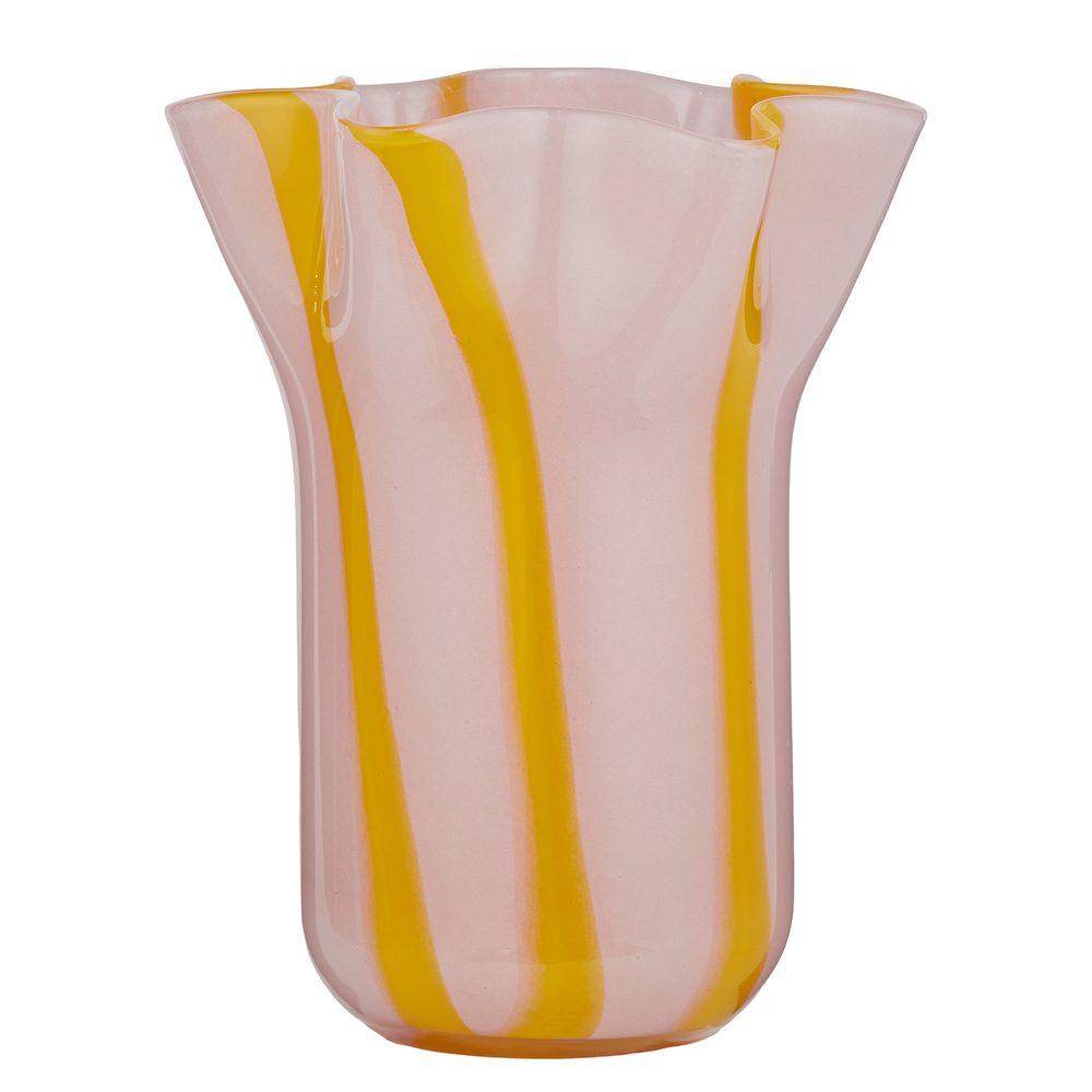 SORBET Váza 23 cm – ružová/žltá