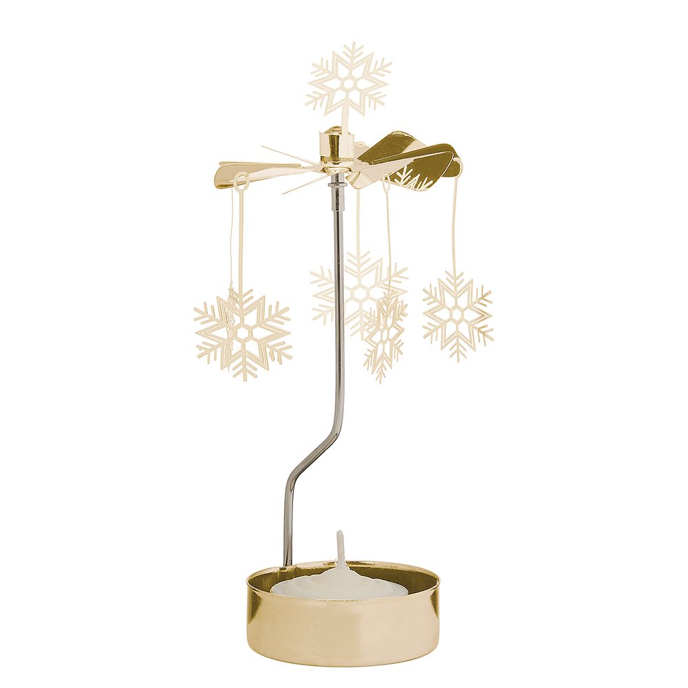 MERRY-GO-ROUND Kolotoč na čajovou svíčku snehová vločka