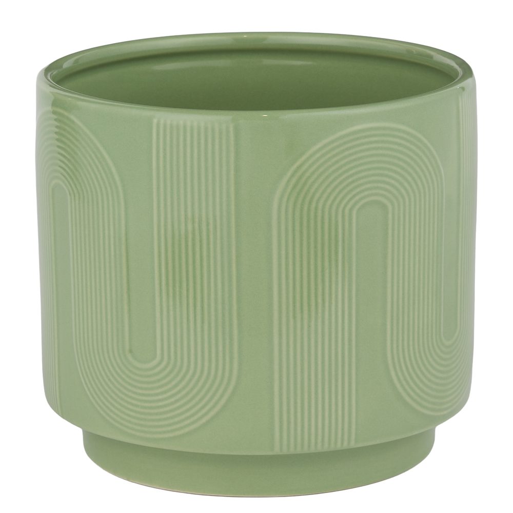CURVES Kvetináč 15 cm - šalviová