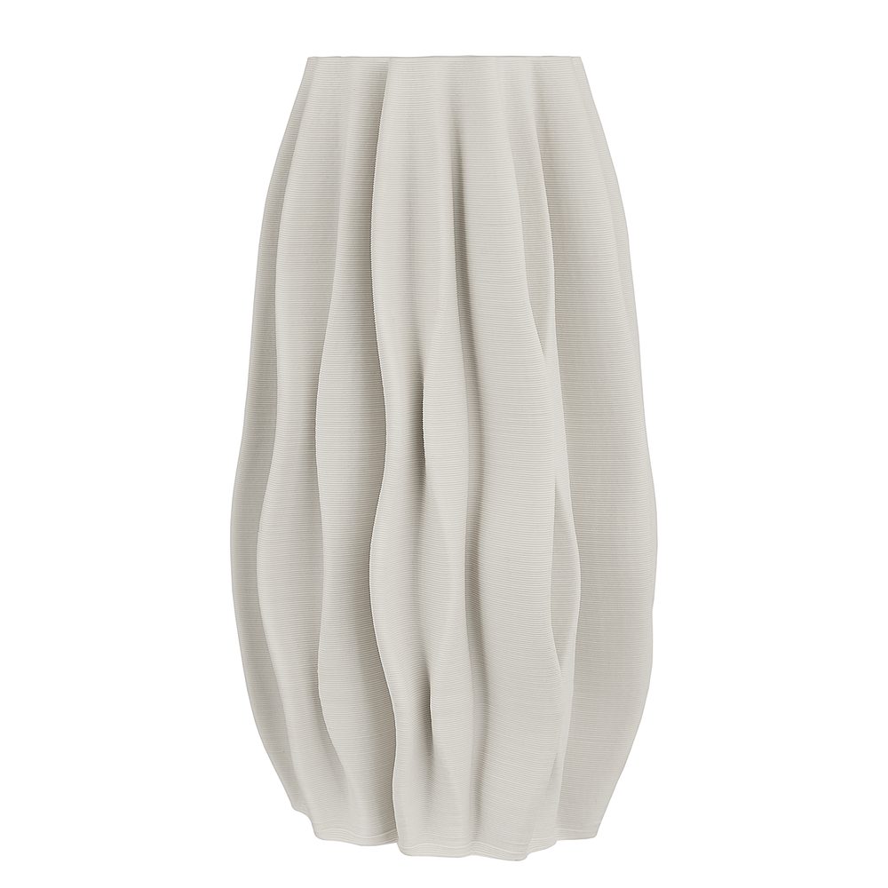 VISION Váza s 3D tlačou 30 cm - biela