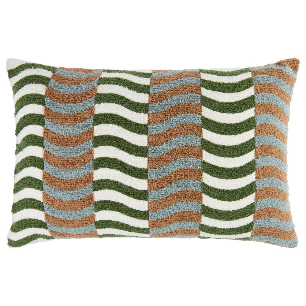 RETRO RHYTHM Vankúš 40 x 60 cm – zelená