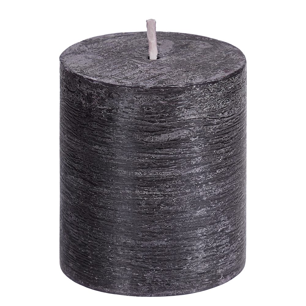 RUSTIC sviečka 8 cm - čierna
