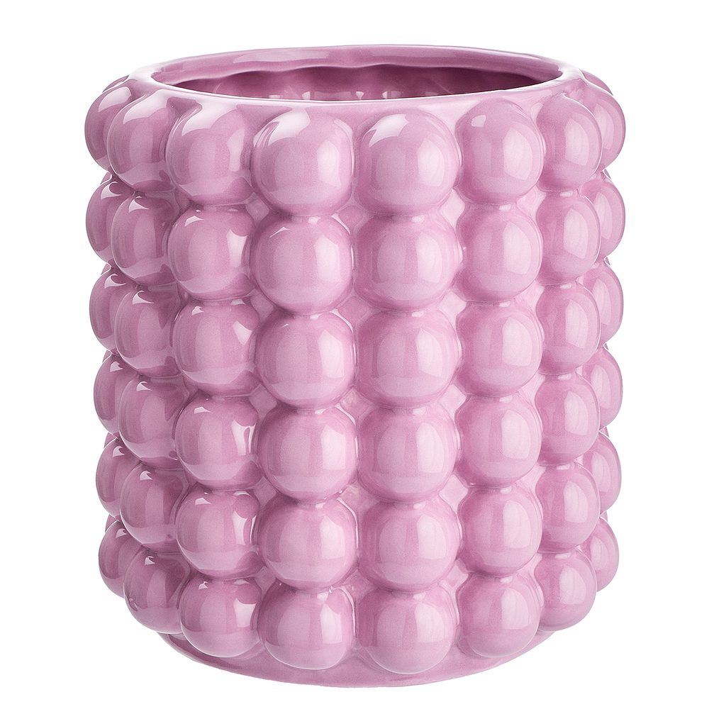 BUBBLE Kvetináč 15 cm - ružová