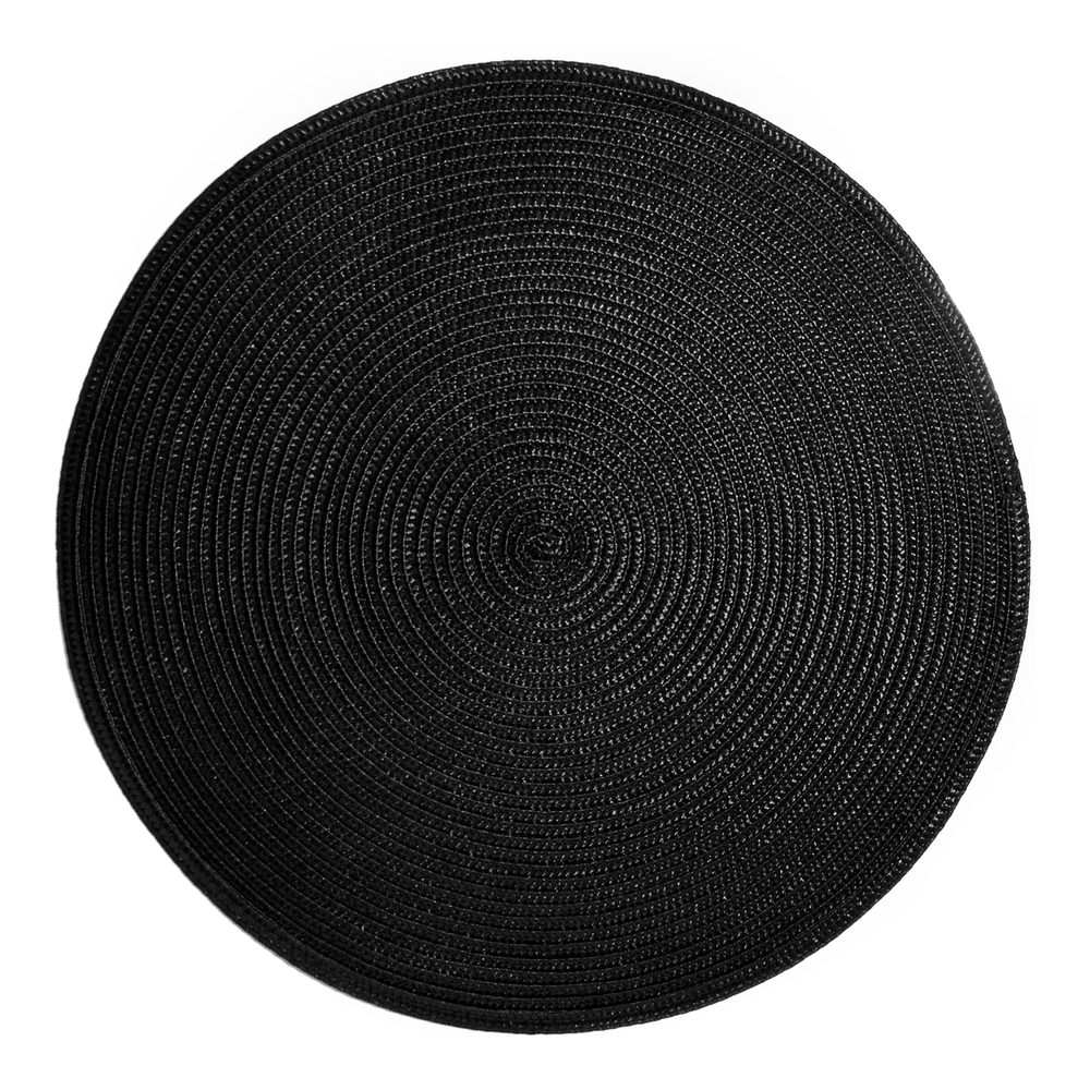 AMBIENTE Prestieranie okrúhle 38 cm - čierna