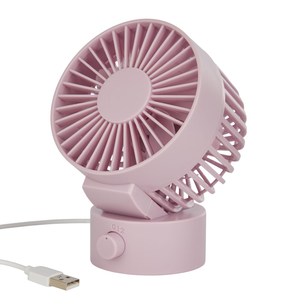 AIR WAVE Mini ventilátor s USB pripojením - fialová