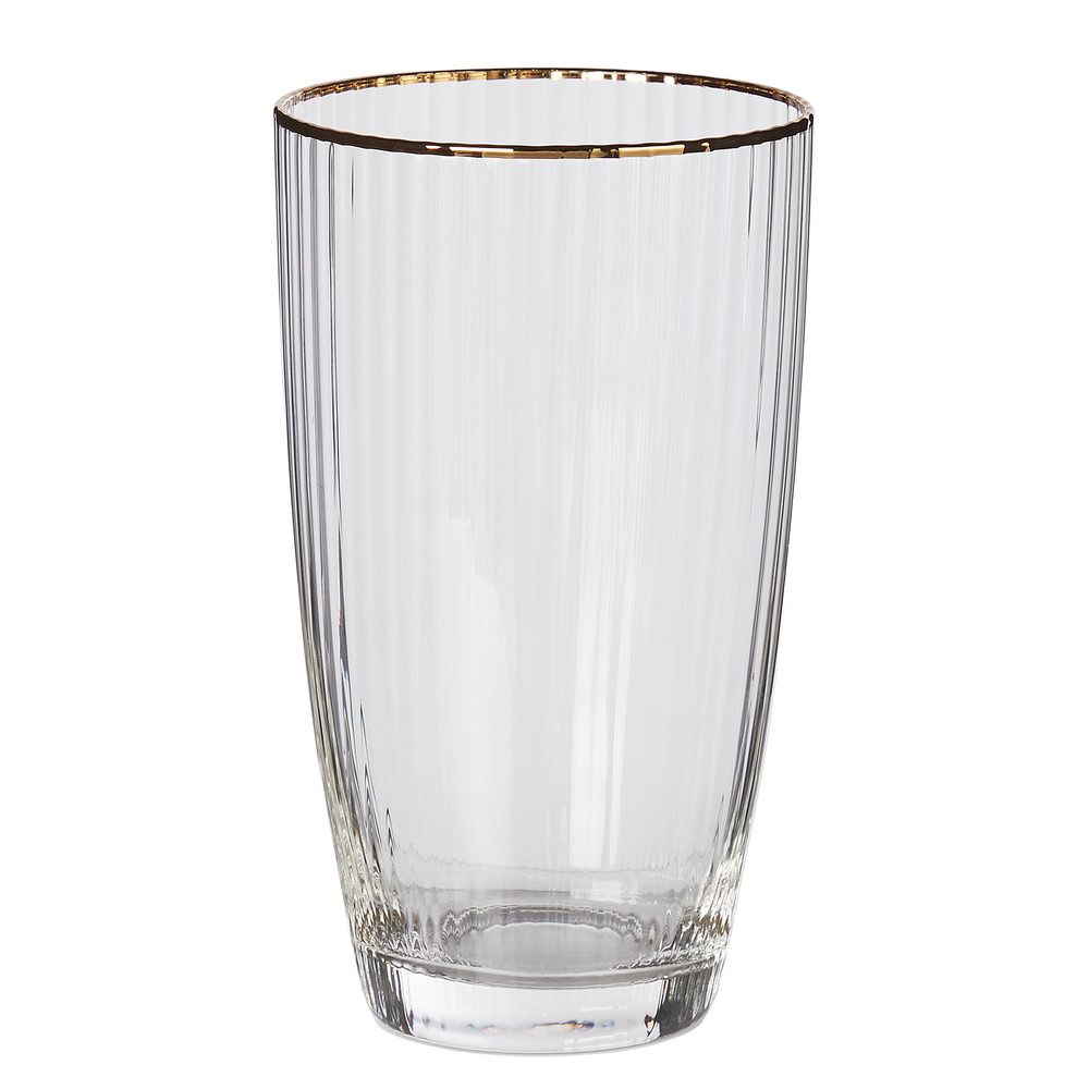 GOLDEN TWENTIES Pohár na long drink so zlatým okrajom 500 ml