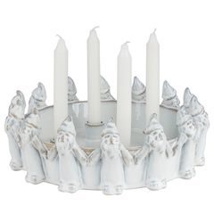 ADVENT Adventný veniec keramickí škriatkovia - béžová