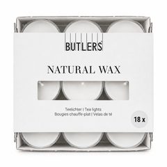 NATURAL WAX Čajové sviečky 18 ks