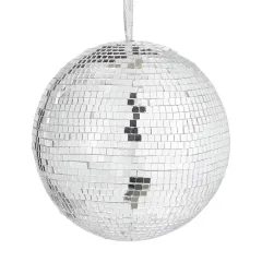 DISCO Guľa 10 cm - strieborná
