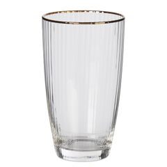 GOLDEN TWENTIES Pohár na long drink so zlatým okrajom 500 ml