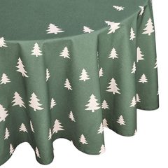 TREES Obrus 180 cm - tm. zelená