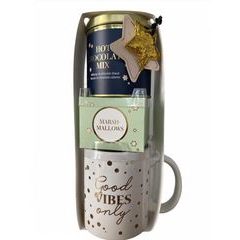 CUP OF JOY Veľký hrnček s čokoládou "Good Vibes"
