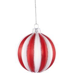 HANG ON Vianočné gule reliéf 8 cm set 6 ks