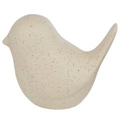 BIRDY Keramický vtáčik 10 cm - béžový