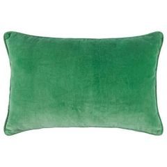 COTTON VELVET Vankúš 40 x 60 cm - zelená