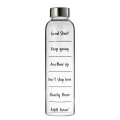 FAVORITE Fľaša sklenená "Good start" 550 ml