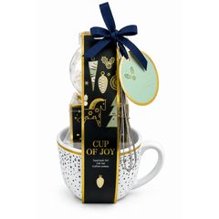 CUP OF JOY Veľký hrnček s čokoládou - modrá