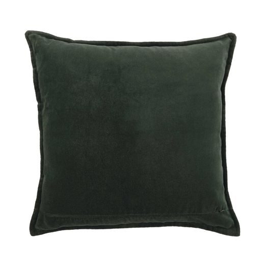 COTTON VELVET VANKÚŠ 45 X 45 CM - TM. ZELENÁ