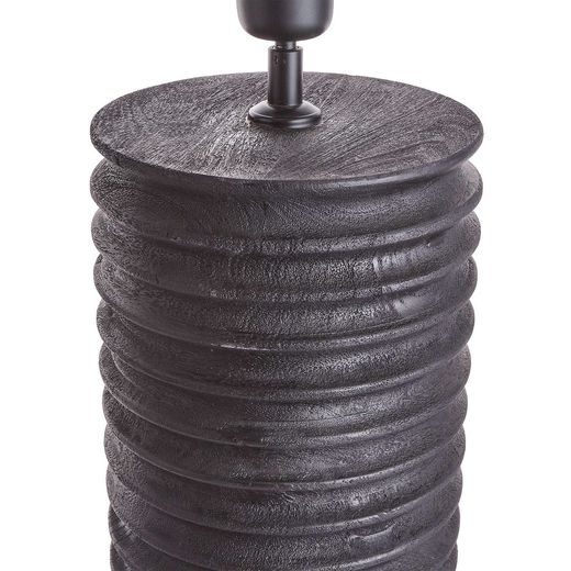 GROOVED PODSTAVEC LAMPY 48 CM - ČIERNA