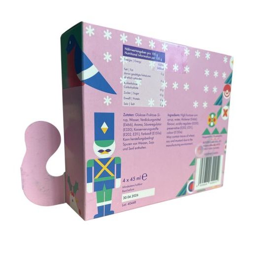 SANTA'S SYRUP SLEIGH SADA SIRUPOV 45 ML 4 KS