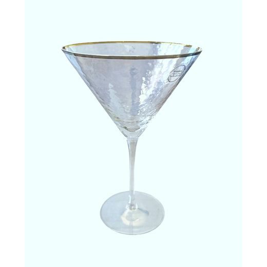 SMERALDA POHÁR NA MARTINI SO ZLATÝM OKRAJOM 280 ML