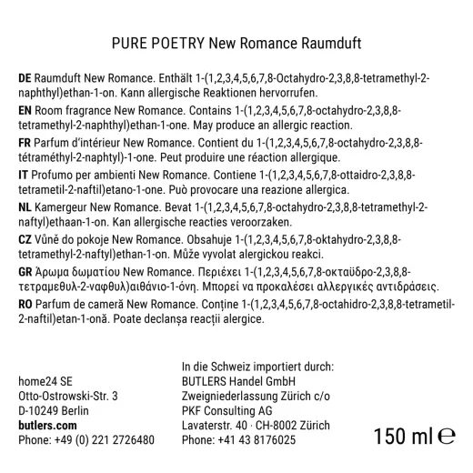 PURE POETRY VÔŇA DO BYTU NEW ROMANCE 150 ML