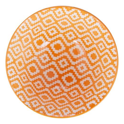 ORNAMENTS MISKA 240 ML - MODRÁ/ORANŽOVÁ