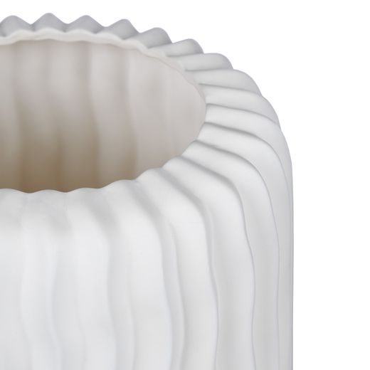 BON-TON VÁZA 20 CM - BIELA