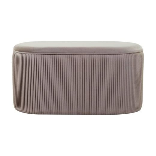 SHEHERAZADE SEDÁK OVÁLNY ZAMATOVÝ S ÚLOŽNÝM PRIESTOROM - BÉŽOVÁ