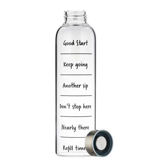 FAVORITE FĽAŠA SKLENENÁ "GOOD START" 550 ML