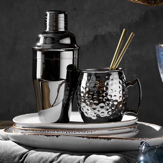 MOSCOW MULE HRNČEK TEPANÝ 470 ML - ČIERNA