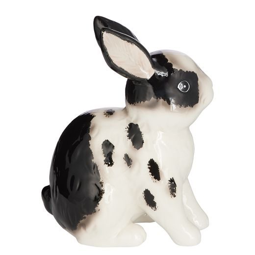 EASTER ZAJAČIK KERAMICKÝ 20 CM - ČIERNA