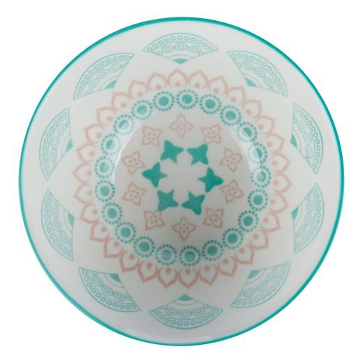 ORNAMENTS MISKA 240 ML - RUŽOVÁ/ZELENÁ