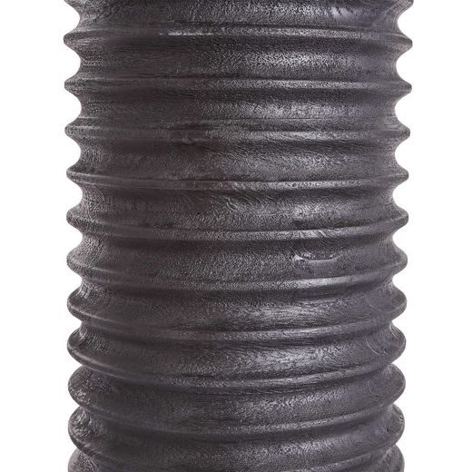 GROOVED PODSTAVEC LAMPY 48 CM - ČIERNA