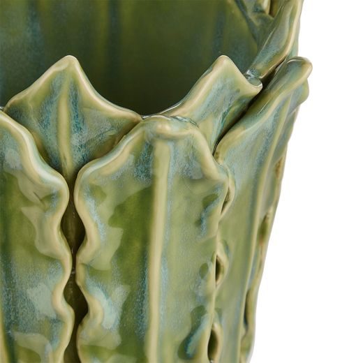 GAIA VÁZA 23 CM - ZELENÁ