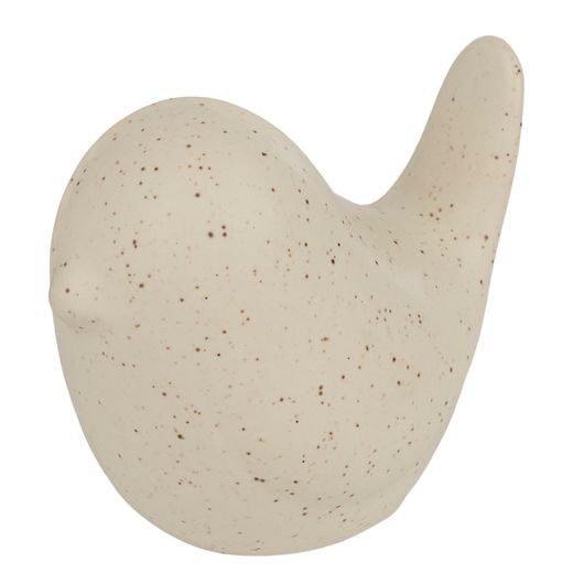 BIRDY KERAMICKÝ VTÁČIK 6,5 CM, - BÉŽOVÝ