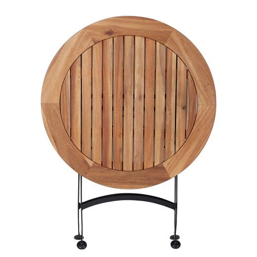 PARKLIFE OKRÚHLY STÔL 75 CM - HNEDÁ/ČIERNA