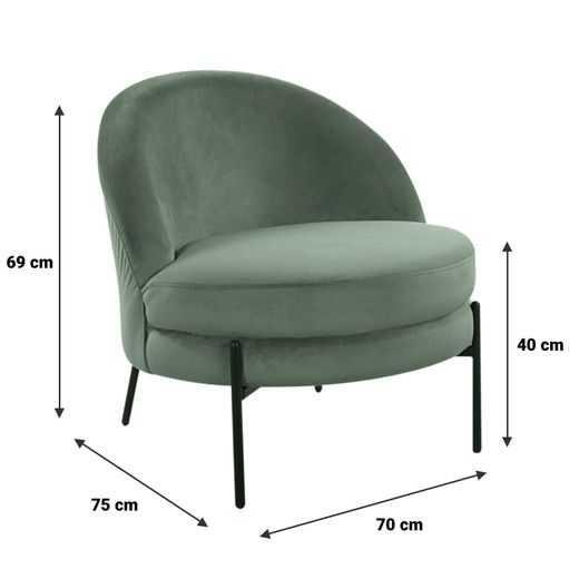 GALET ZAMATOVÉ KRESLO - MÄTOVÁ