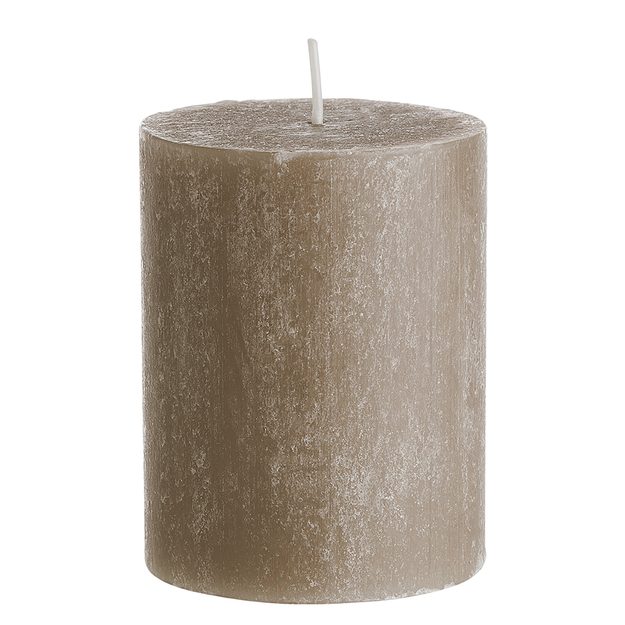 RUSTIC SVIEČKA 9 CM - ŠEDOHNEDÁ