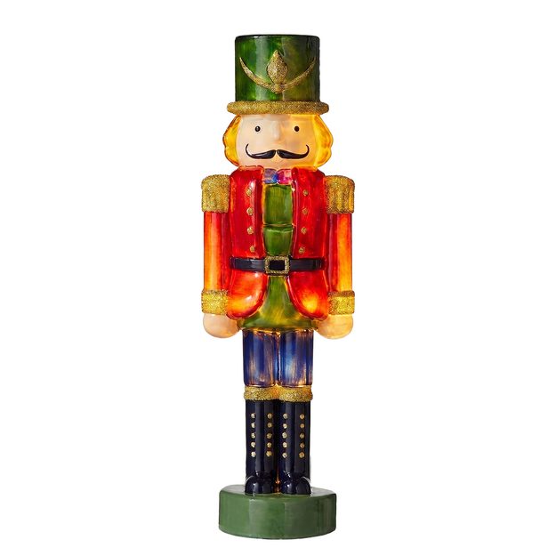 X-MAS LED LUSKÁČIK SKLENENÝ 30 CM - ČERVENÁ